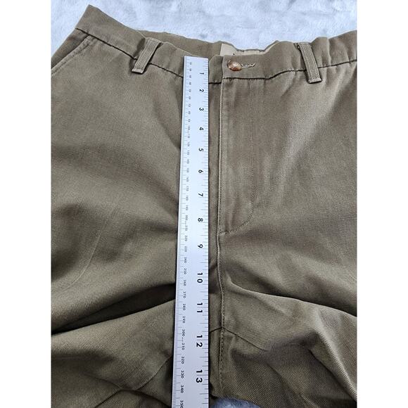 Natural Issue Flat Front Chino Pants Size W33 x L30 Brown Cotton Casual Office - Picture 8 of 11